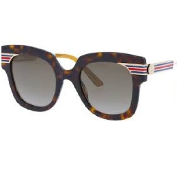 NEW ✅ Gucci GG0281SA 51MM 002 Square Sunglasses COMPLETE SET ⭐ NEW & AUTHENTIC - Picture 1 of 16